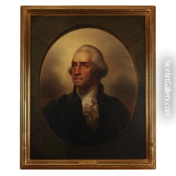 Portrait Of George Washington  In Presidential Costume Oil Painting - Rembrandt Peale
