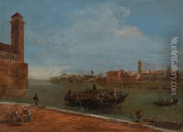 Venice Oil Painting - Giuseppe Bernardino Bison