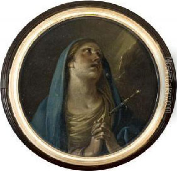 Vergine Addolorata Oil Painting - Andrea Vaccaro