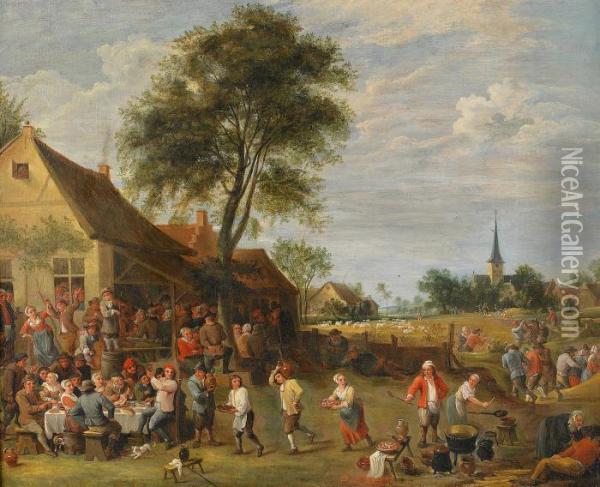 Kermess Oil Painting - David The Younger Teniers