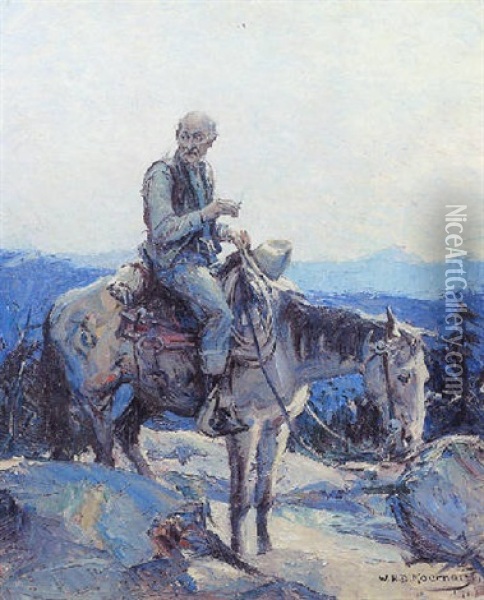 The Old Cowboy Oil Painting - William Henry Dethlef Koerner