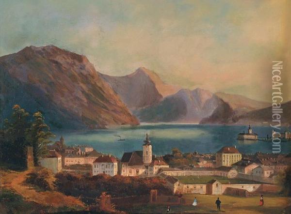 Gmunden Am Traunsee Oil Painting - Ferdinand Lepie