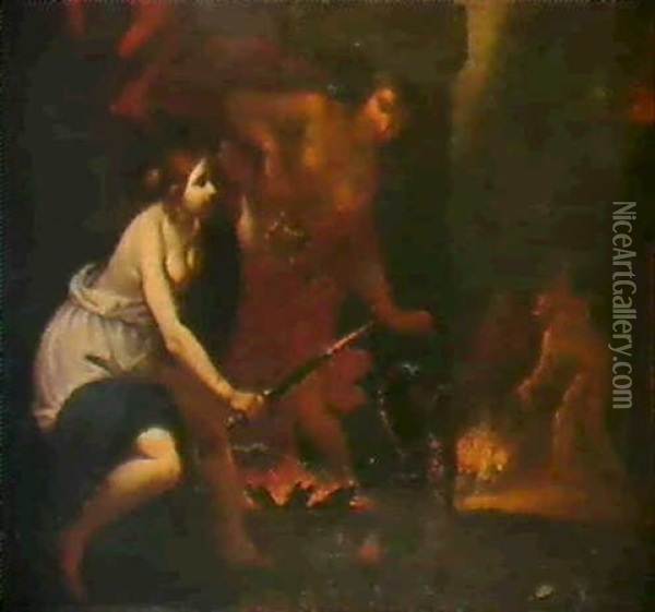 Mythologische Szene Oil Painting - Domenico Feti