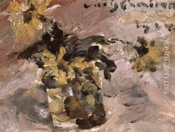 Margeriten Oil Painting - Lovis Corinth