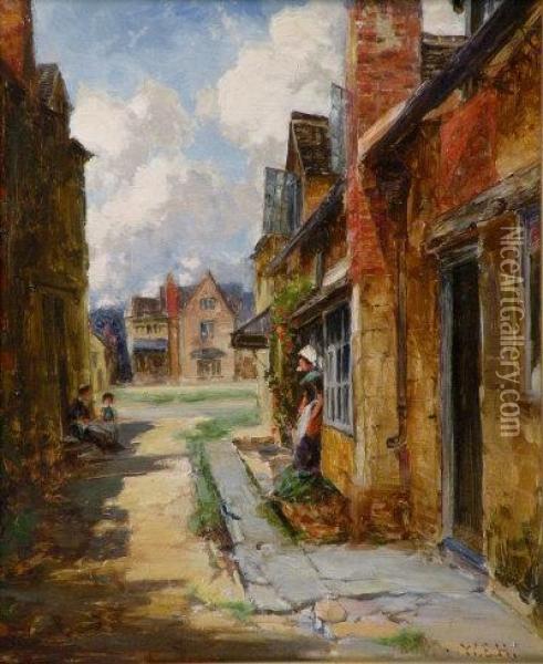 A Scene In The Cotswolds Oil Painting - William E. Harris