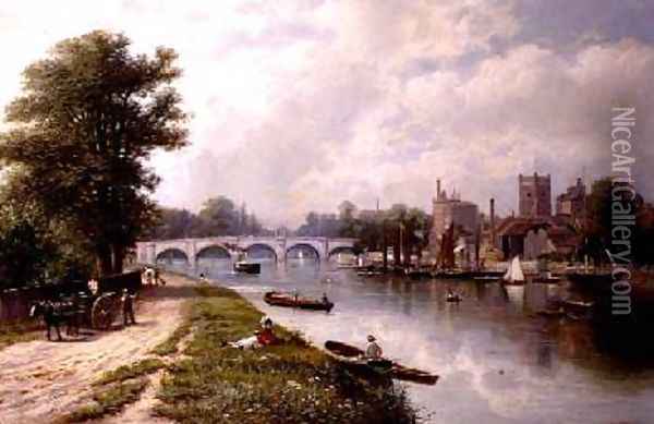 Kingston on Thames Oil Painting - Robert Finlay McIntyre