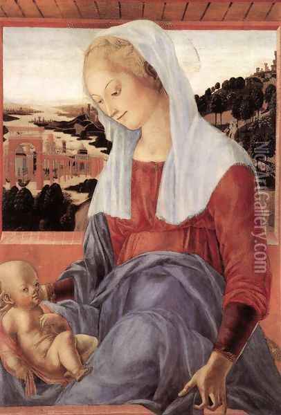 Madonna and Child c. 1472 Oil Painting - Francesco Di Giorgio Martini