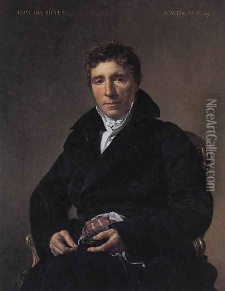 Portrait of Emmanuel-Joseph Sieyès 1817 Oil Painting - Jacques Louis David