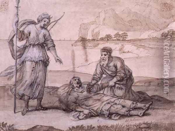 Asclepius Reviving Hippolytus Oil Painting - Claude Lorrain (Gellee)