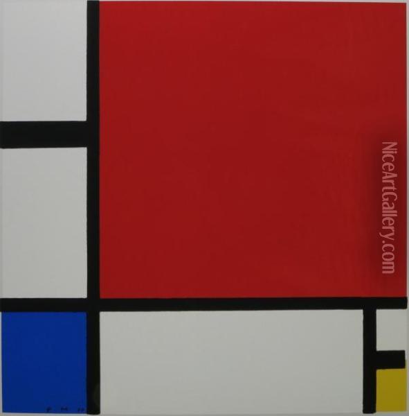 Composition D'apres Une Peinture Oil Painting - Piet Mondrian