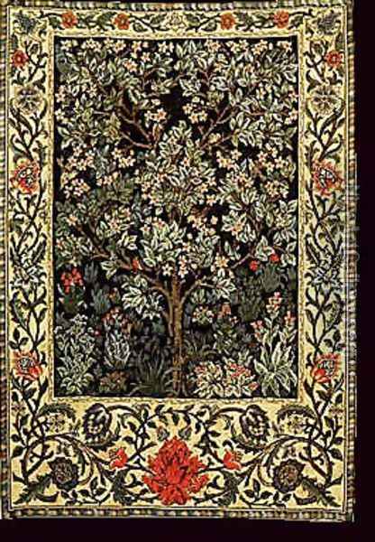 The Tree of Life Oil Painting - William Morris