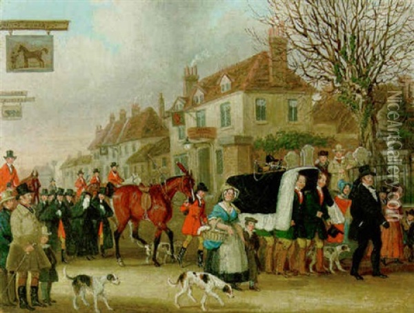 The Funeral Of Thomas Moody Oil Painting - James Pollard