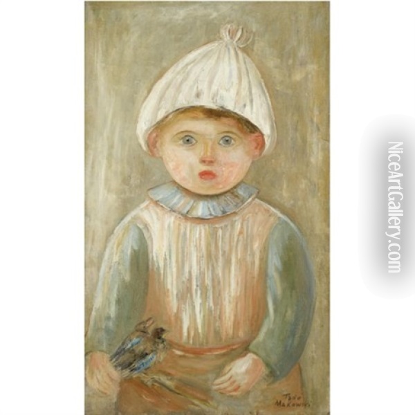 Petit Garcon Oil Painting - Tadeusz (Tade) Makowski