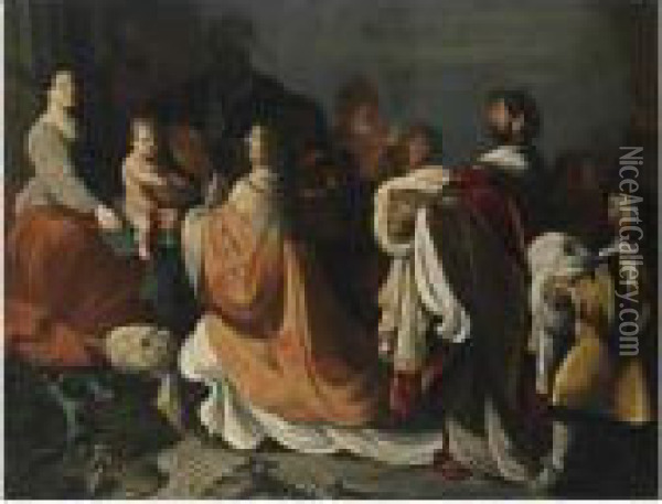 The Adoration Of The Magi Oil Painting - Francois Venant