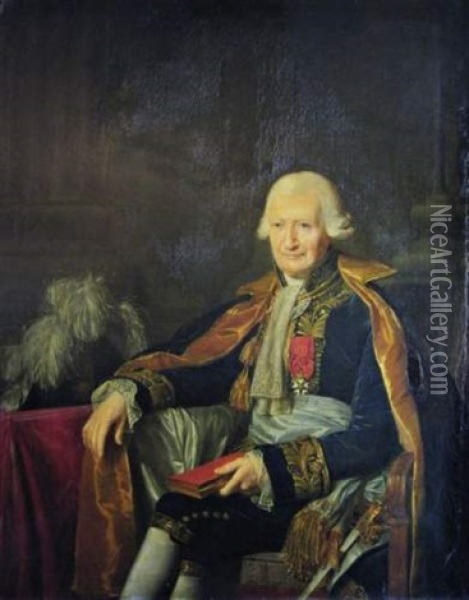 Portrait De Jean-baptiste Pierre Beviere, Senateur Oil Painting - Jean Francois Garneray