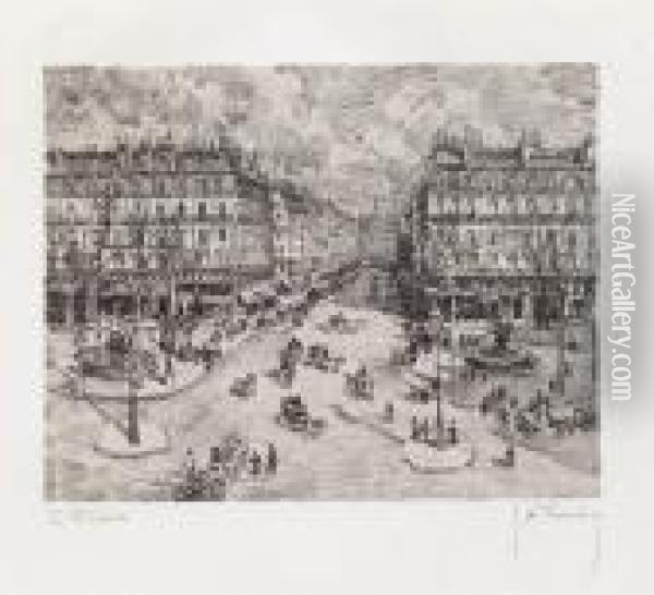 Avenue De L'opera Oil Painting - Camille Pissarro