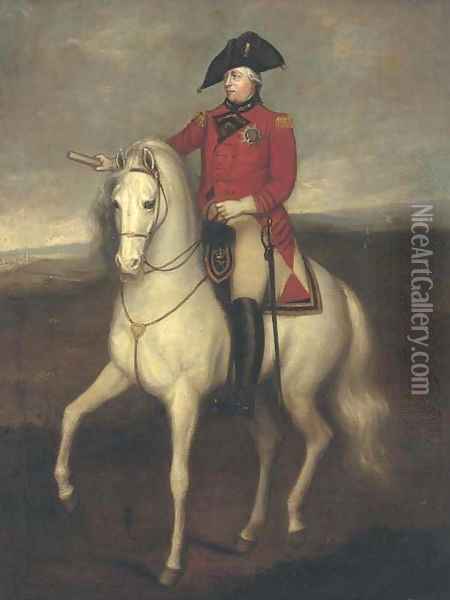 Equestrian Portrait of King George III Oil Painting - Sir William Beechey