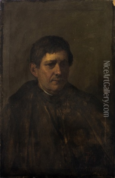 Retrato De Joven Oil Painting - John Phillip