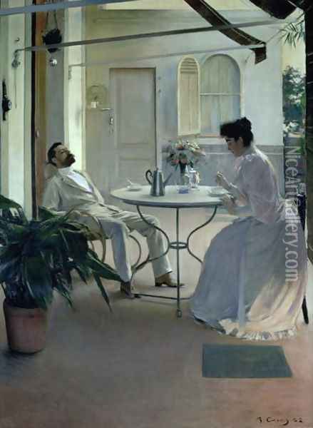 Afternoon, 1892 Oil Painting - Ramon Casas