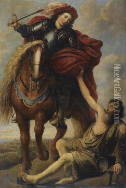 St. Martin Of Tours Oil Painting - Gaspar De Crayer