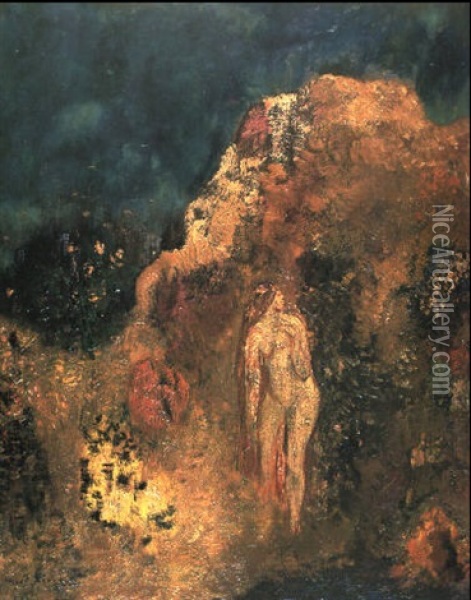Baigneuse Oil Painting - Odilon Redon