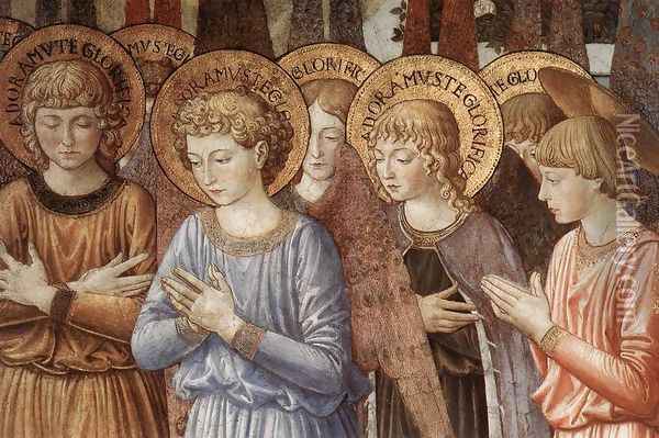 Procession of the Magi (detail 1) 1459-60 Oil Painting - Benozzo di Lese di Sandro Gozzoli