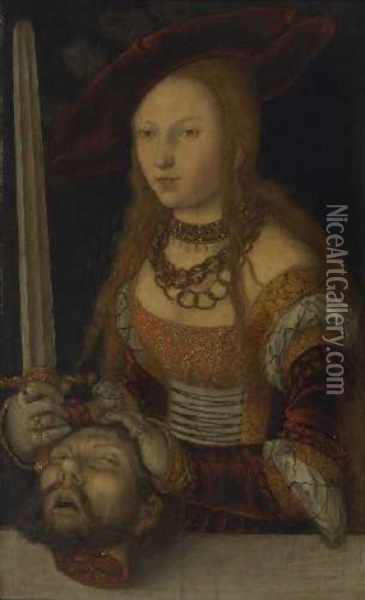 Judith Mit Dem Haupt Des Holofernes Oil Painting - Lucas Cranach the Elder