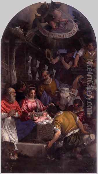 Adoration of the Shepherds 6 Oil Painting - Paolo Veronese (Caliari)