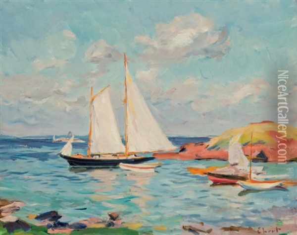 Monhegan Island, Maine Oil Painting - Carl Ebert