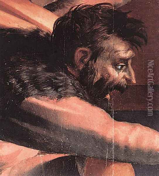 Descent from the Cross (detail-3) 1521 Oil Painting - Fiorentino Rosso