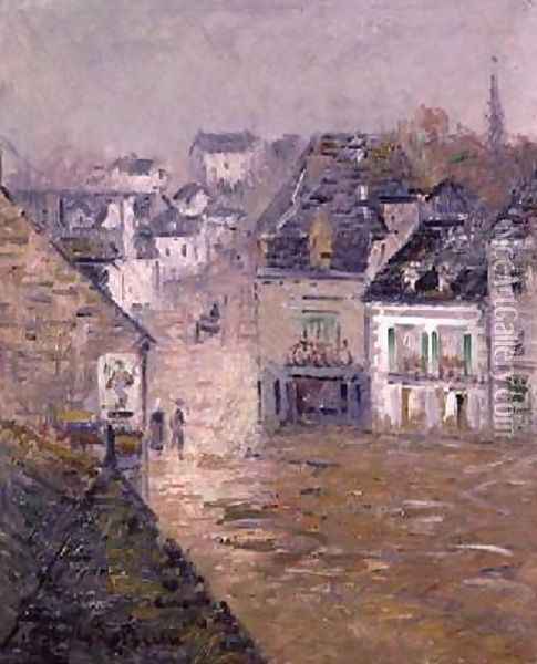 Fine Rain Pont Aven 1922 Oil Painting - Gustave Loiseau