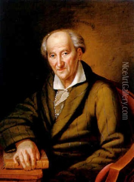 Portrait Eines Gelehrten Herren Oil Painting - Karl Gottlieb Schweikart