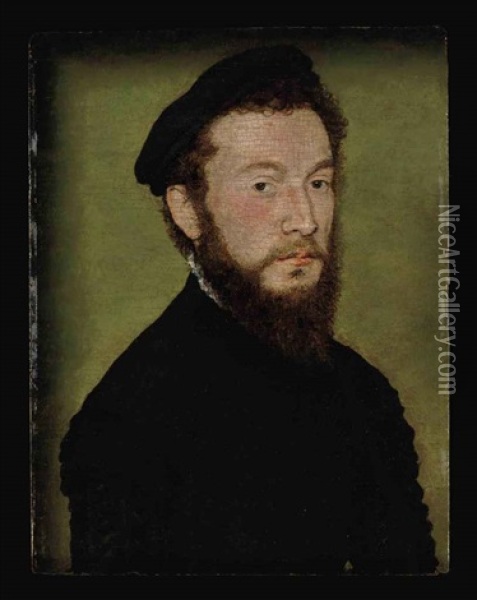 Portrait Of A Bearded Man Oil Painting -  Corneille de Lyon