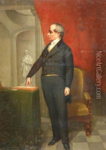 Portrait Of Daniel Webster Oil Painting - Chester Harding