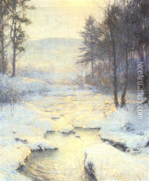 Winter Sunlight Oil Painting - Walter Launt Palmer