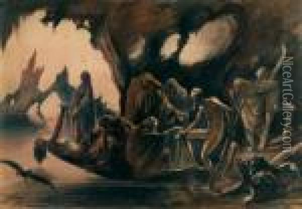 Le Passage Du Styx Oil Painting - Gustave Dore