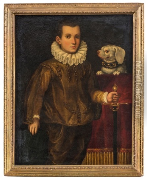 Portrait Du Marquis Malvezzi Oil Painting - Lavinia Fontana