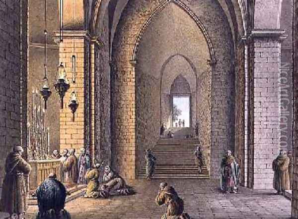 The Virgin Marys Tomb Jerusalem Oil Painting - Luigi Mayer