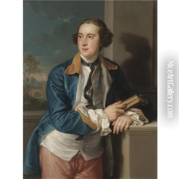 Portrait Of William Legge, 2nd Earl Of Darmouth (1731-1801) Oil Painting - Pompeo Girolamo Batoni