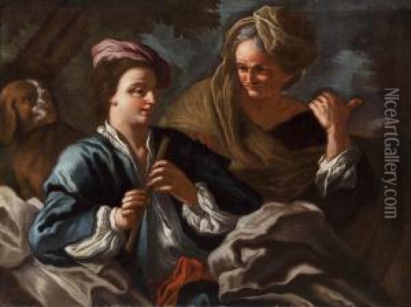 La Ruffiana Oil Painting - Pietro Bardellino