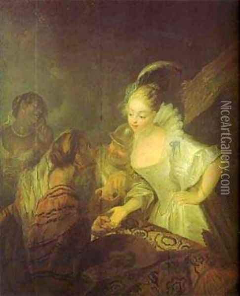Fortune Teller 1710 Oil Painting - Antoine Pesne