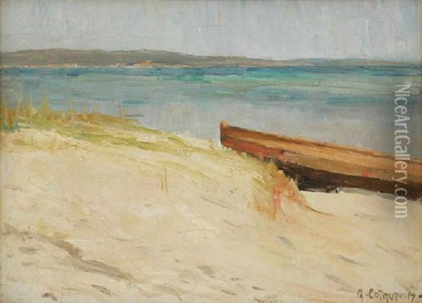 Beachside Oil Painting - Alexander Colquhoun