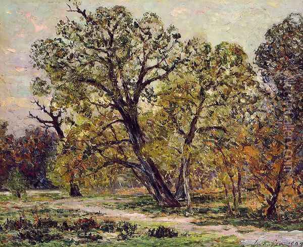 Autumn, Fontainebleau Forest Oil Painting - Maxime Maufra