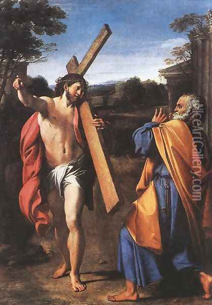 Domine quo vadis 1601-02 Oil Painting - Annibale Carracci
