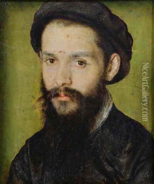 Portrait presumed to be Clement Marot (1496-1544) Oil Painting - Corneille De Lyon
