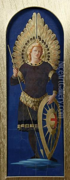 St Michael The Archangel Oil Painting - Fra Angelico (Guido di Pietro)