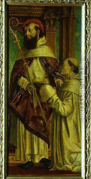 St. Bernard Oil Painting - Bernadino Zenale