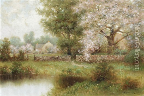 Spring In The Country Oil Painting - Milton H. Lowell