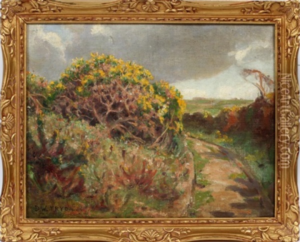 Path In The Clearing Oil Painting - Dwight William Tryon