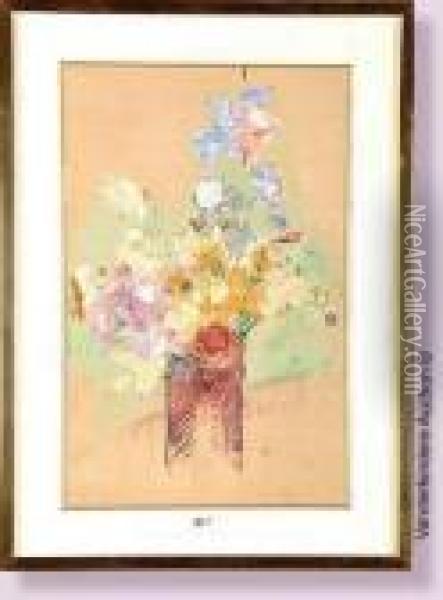 Vasede Fleurs Oil Painting - Marcel Jefferys